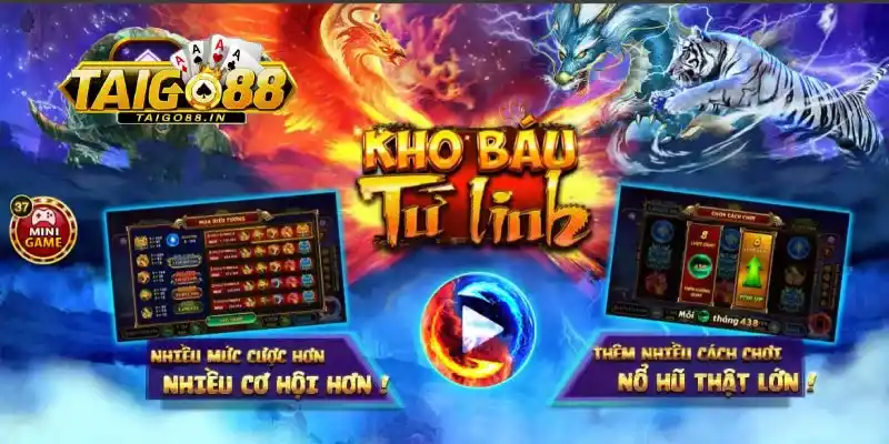 Giao diện sống động Kho báu tứ linh GO88