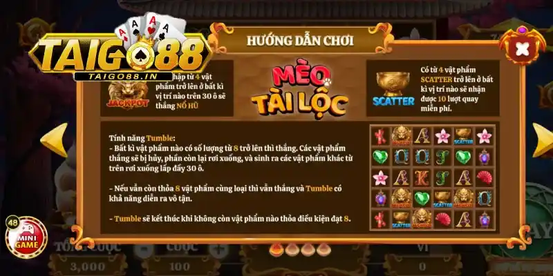 Nổ hũ cực khủng Mèo tài lộc GO88