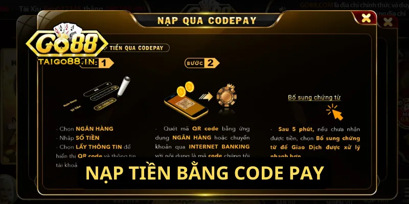 Nạp Tiền Bằng Code Pay